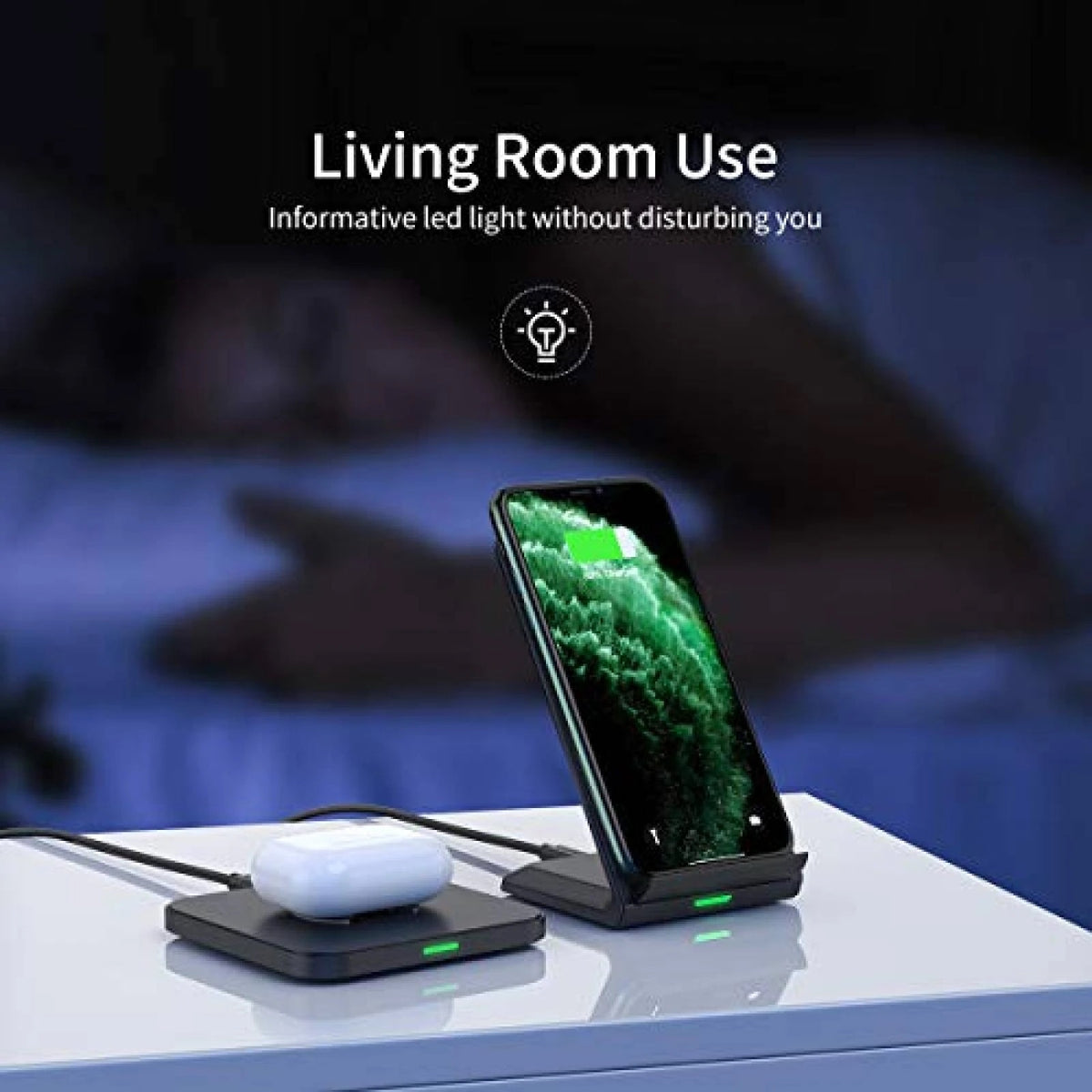 MIX00087 (T524S + T511S) Qi 10W/7.5W Fast Wireless Charging Stand and Pad