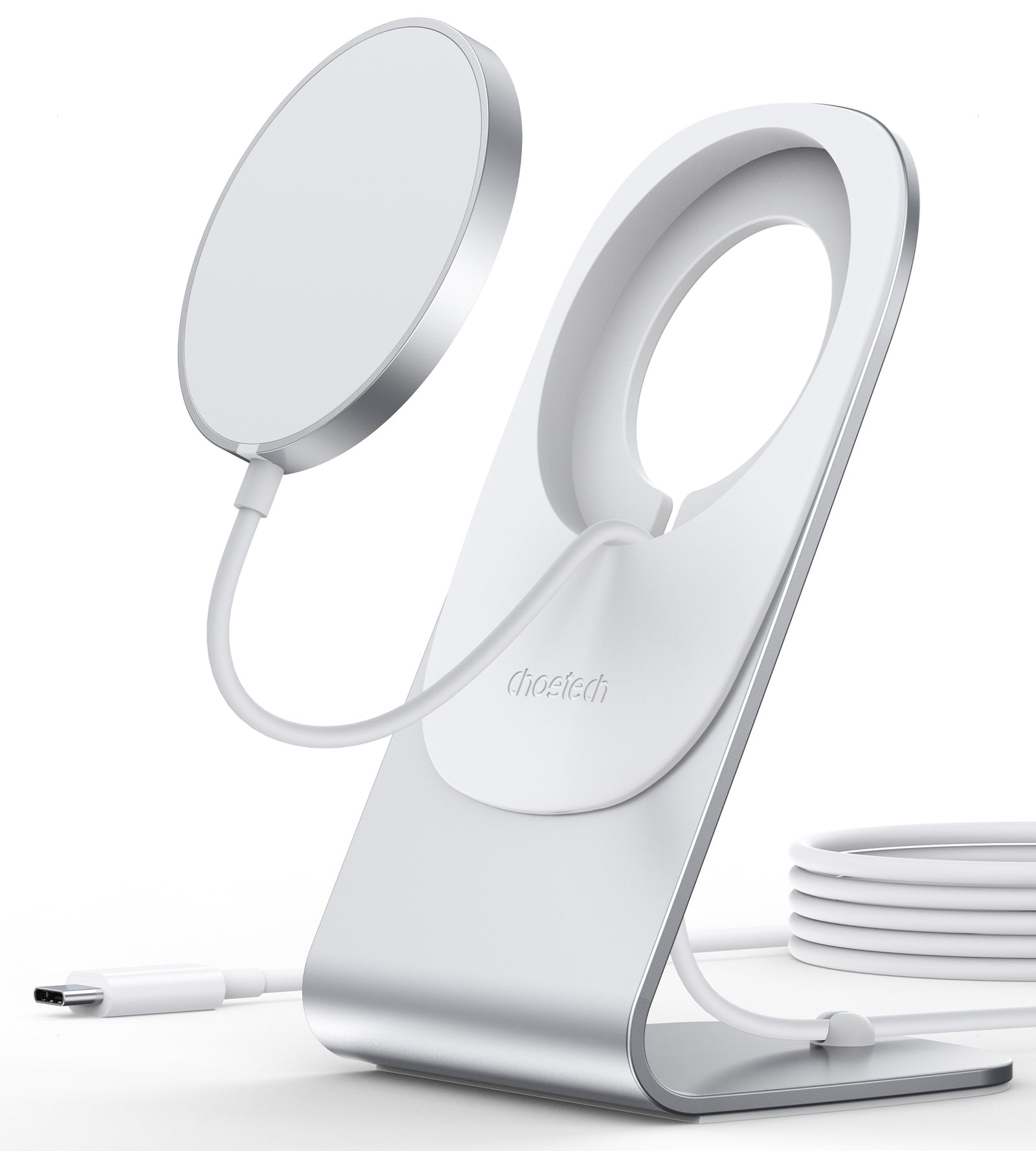 MIX00117SL MagSafe Fast Wireless Charger Stand Holder for iPhone 13/12 (H047 + T517)