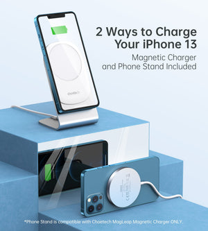 MIX00117SL MagSafe Fast Wireless Charger Stand Holder for iPhone 13/12 (H047 + T517)