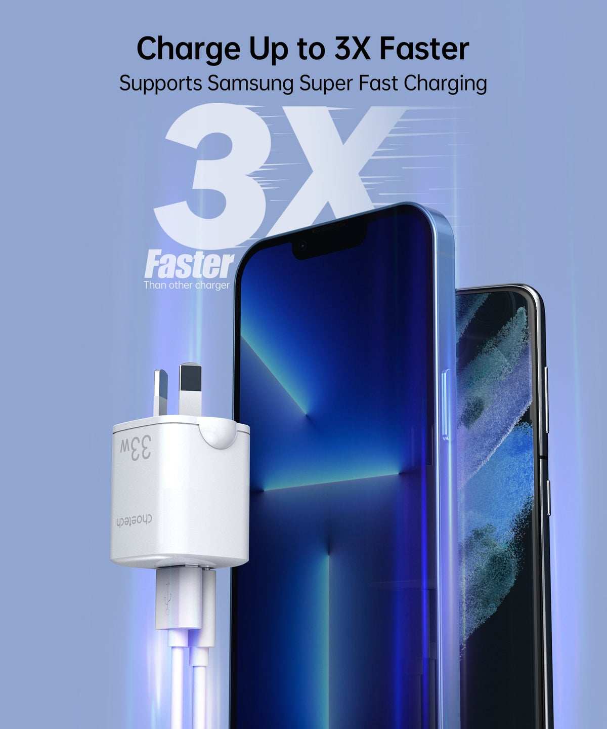 CHOETECH PD5006 | 33W Dual Port Wall Charger