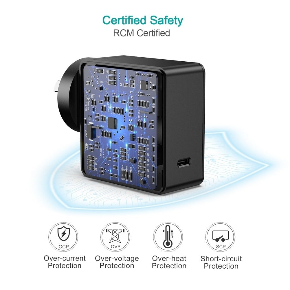 Q4004 60W PD 3.0 Type-C Fast Charging Foldable Adapter | USB-C Charger