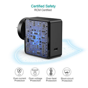 Q4004 60W PD 3.0 Type-C Fast Charging Foldable Adapter | USB-C Charger