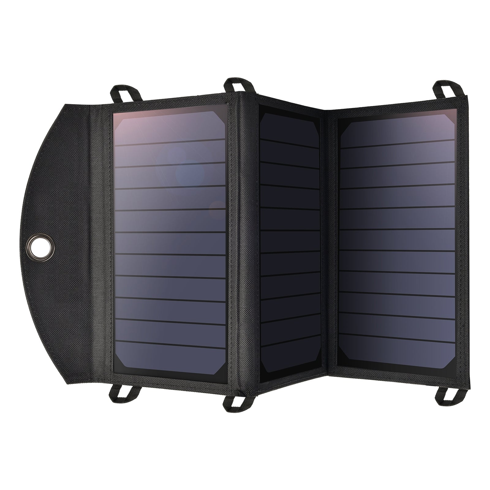 SC001 19W Portable Solar Panel Charger | SunPower Panels | Dual USB Charger for Camping/RV/Outdoors