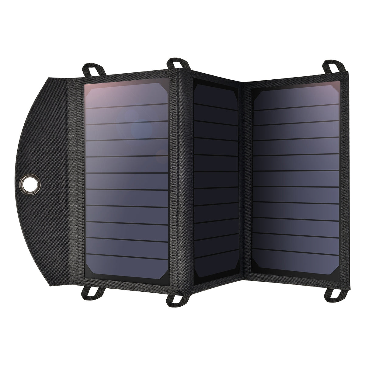 SC001 19W Portable Solar Panel Charger | SunPower Panels | Dual USB Charger for Camping/RV/Outdoors