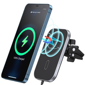 T200F-301 15W MagLeap Magnetic Wireless Car Charger Holder | 1.5M Cable