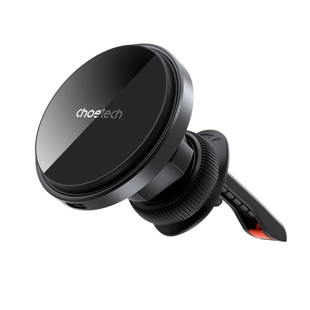 T204-F 15W Magnetic Car Charger Holder with LED Light | Aluminium Alloy Housing