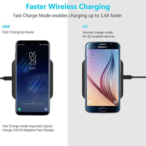 T511S Qi Certified 10W/7.5W Fast Wireless Charger Pad
