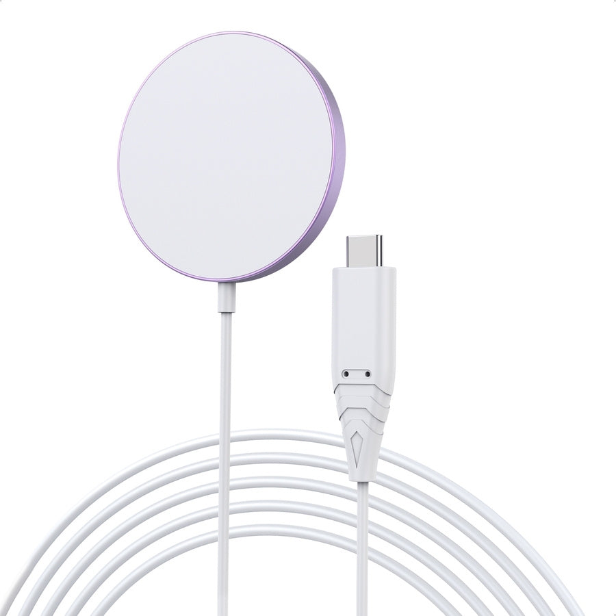 T518-PK Magnetic Wireless Charger | For All Qi Phones & iPhones 12/13/14/15 | Pink