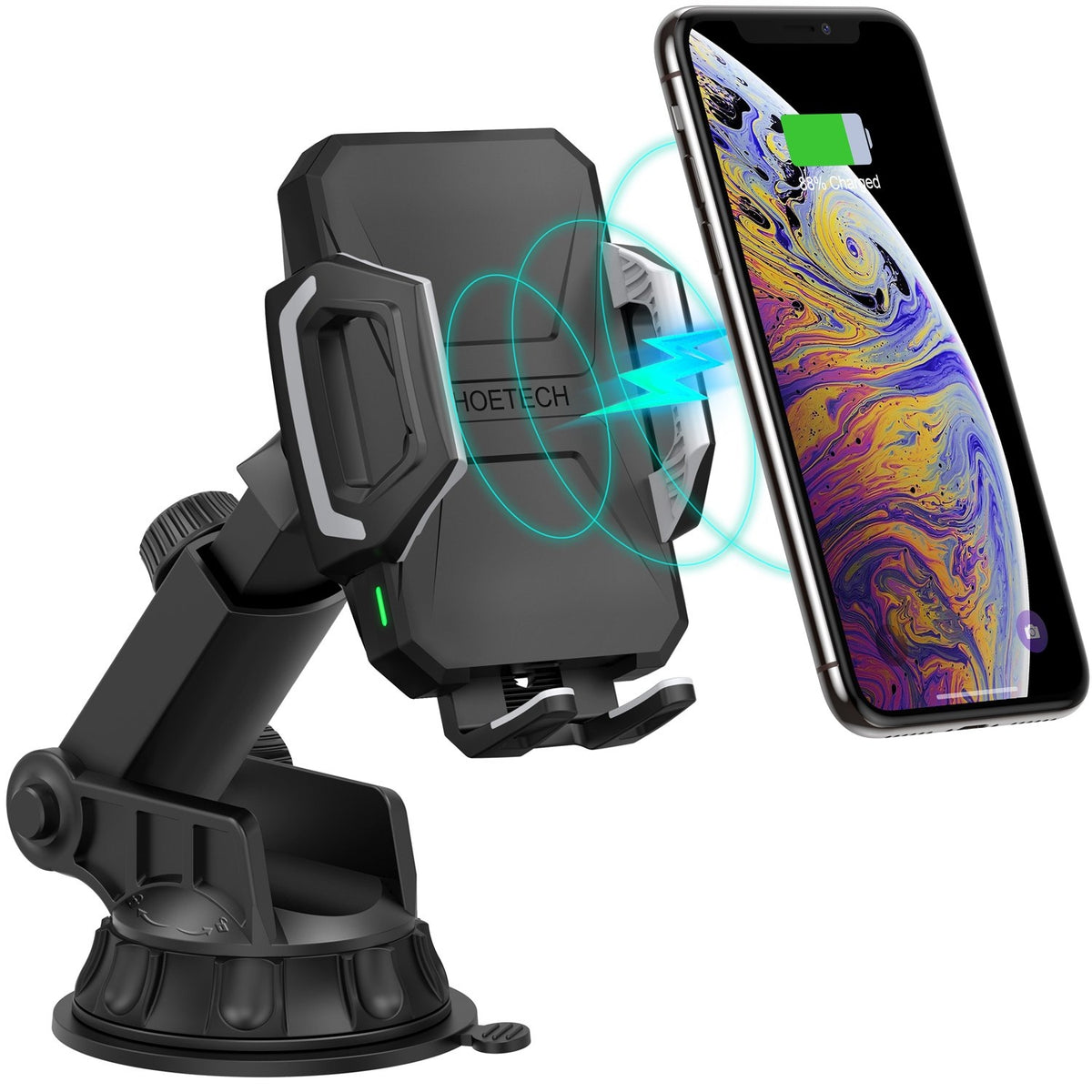 T521-S Fast Qi Wireless Car Charging Dock