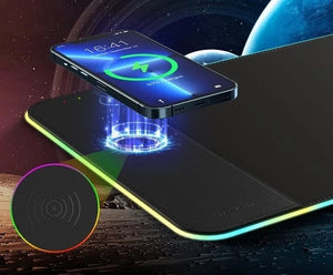 T543-F RGB Illuminated | 15W Wireless Charging Mouse Pad