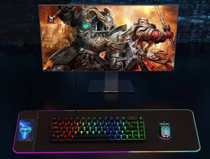 T543-F RGB Illuminated | 15W Wireless Charging Mouse Pad