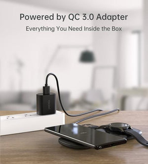 T570-S 2-in-1 Wireless Charger | 10W Max Wireless Charging Pad with Adapter for Galaxy Watch