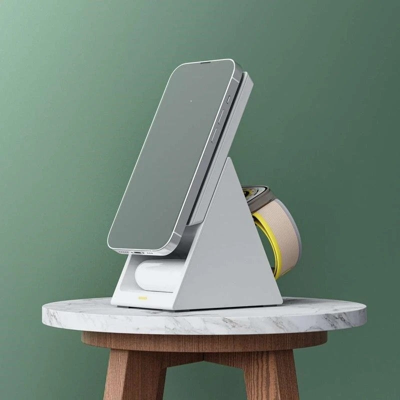 T600-F 3-in-1 Containable Magnetic Wireless Charger