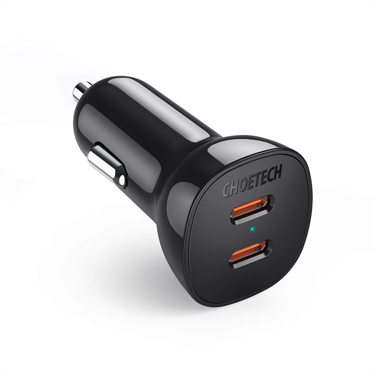 TC0008-BK Dual USB-C 36W Car Charger Adapter | Black