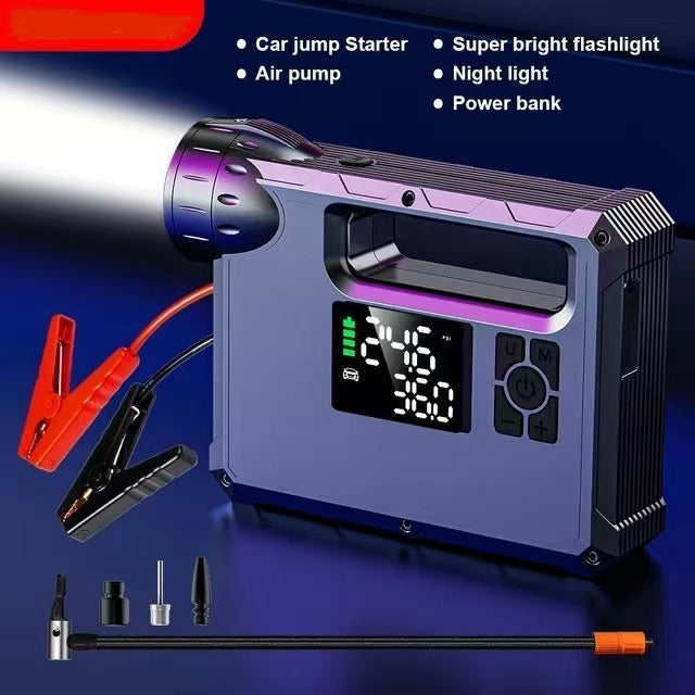 CHOETECH TC0017 | 4-in-1 10000mAh Car Jump Starter + Power Bank + Air Pump + LED Flashlight