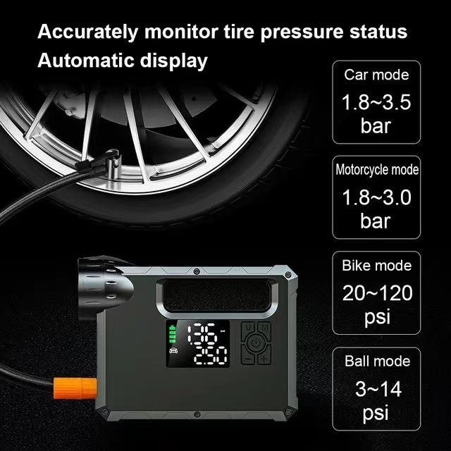 CHOETECH TC0017 | 4-in-1 10000mAh Car Jump Starter + Power Bank + Air Pump + LED Flashlight