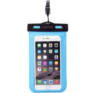 WPC007-BE Universal Waterproof Cell Phone Pouch Bag | Up to 8-inch | Blue