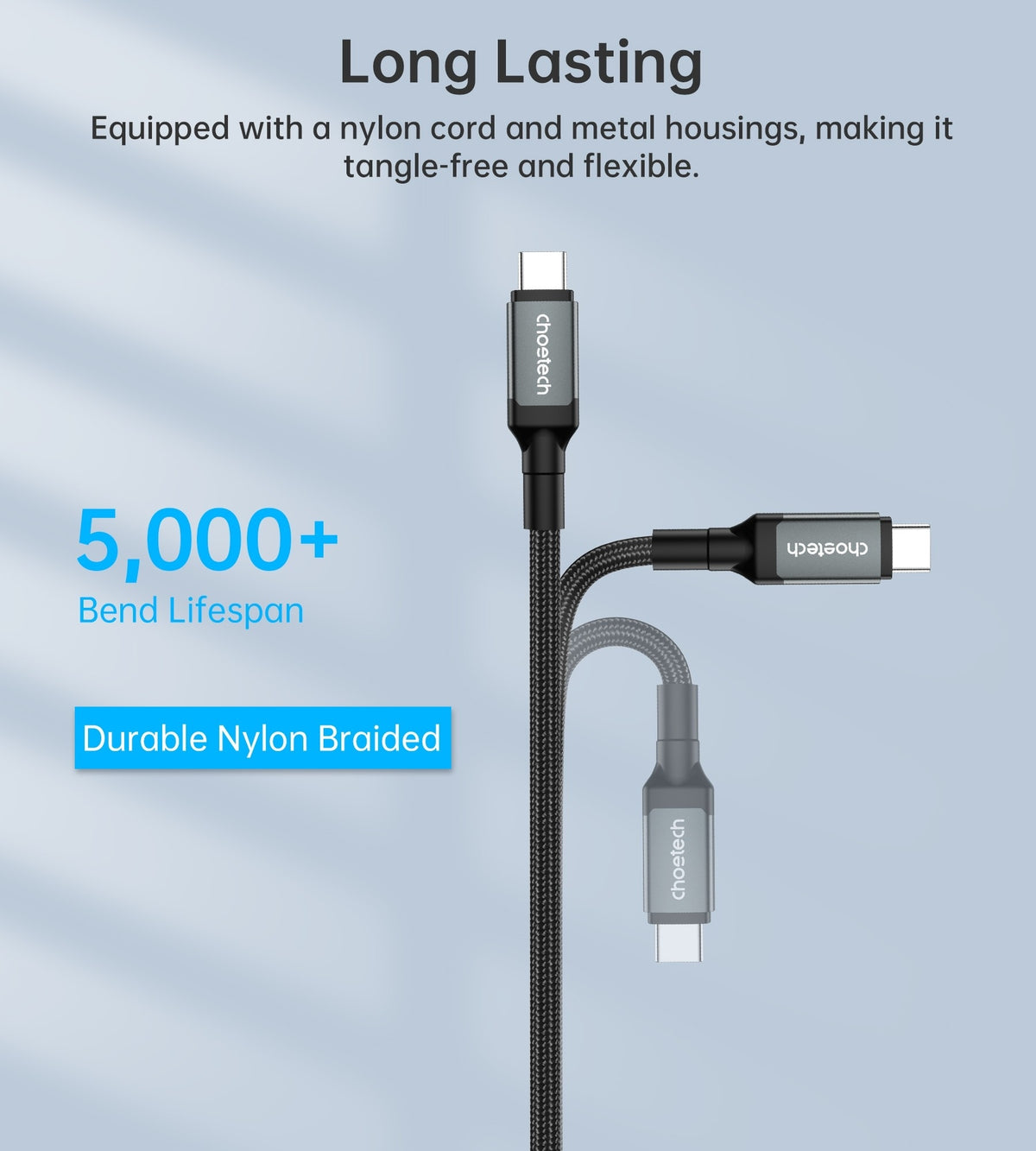 XCC-1040 USB-C M to M 240W Super Fast Speed Gen3 Cable | 1.2M