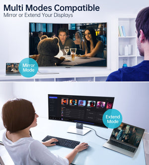 CHOETECH XCP-1803 USB-C to DisplayPort Cable | 1.8M | 8K @30Hz | Two-Way