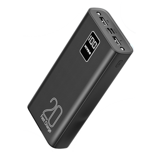KIVEE PT23 | 20000mAh Power Bank with Digital Display | Black