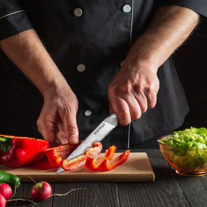 Warmot 3-Piece High Carbon Stainless Steel Cooking Knife Set | Triple Riveted Handle | With Gift Box | Model 997-3