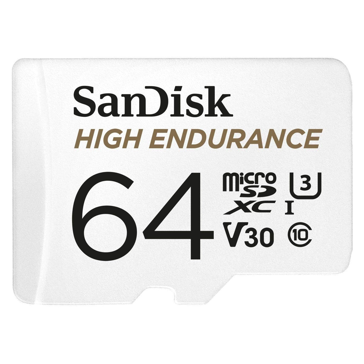 SANDISK High Endurance microSDHC Card | 64GB | UHS-I C10 U3 V30 | 100MB/s R | 40MB/s W | SD Adapter