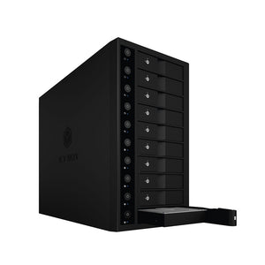 ICY BOX IB-3810-C31 Enclosure for 10x HDD | USB 3.1 (Gen 2) Type-C or Type-A Interface