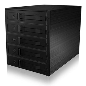 ICY BOX Backplane for 5x 3.5" SATA or SAS HDD | 3x 5.25" Bay | IB-565SSK