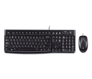 Logitech Desktop MK120 Keyboard & Mouse | 920-002586 | Wired | Full-Size & Durable
