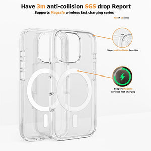 Ultimake Shockproof Transparent Magsafe Cover Case | For iPhone 16 Pro Max