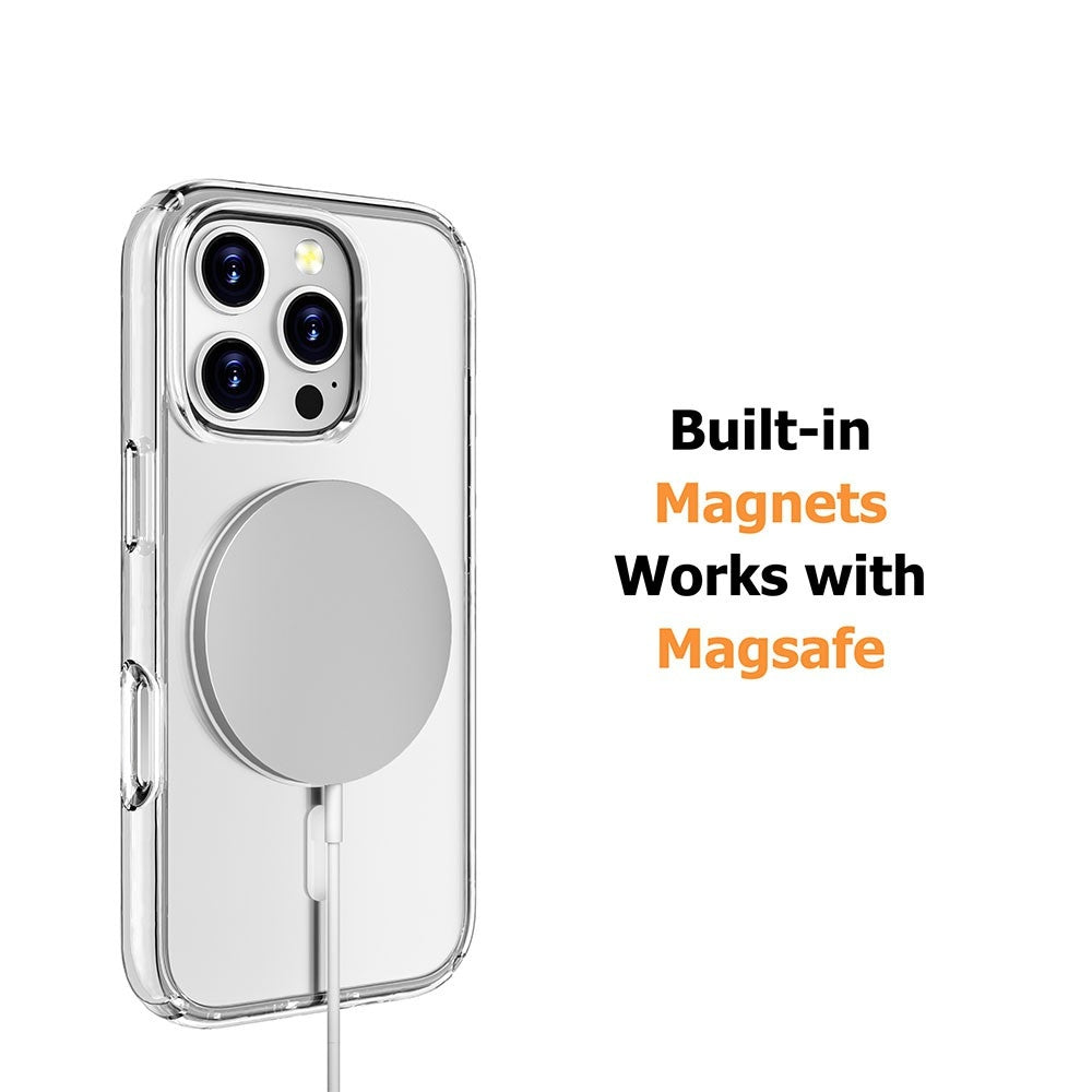 Ultimake Shockproof Transparent Magsafe Cover Case | For iPhone 16 Pro Max