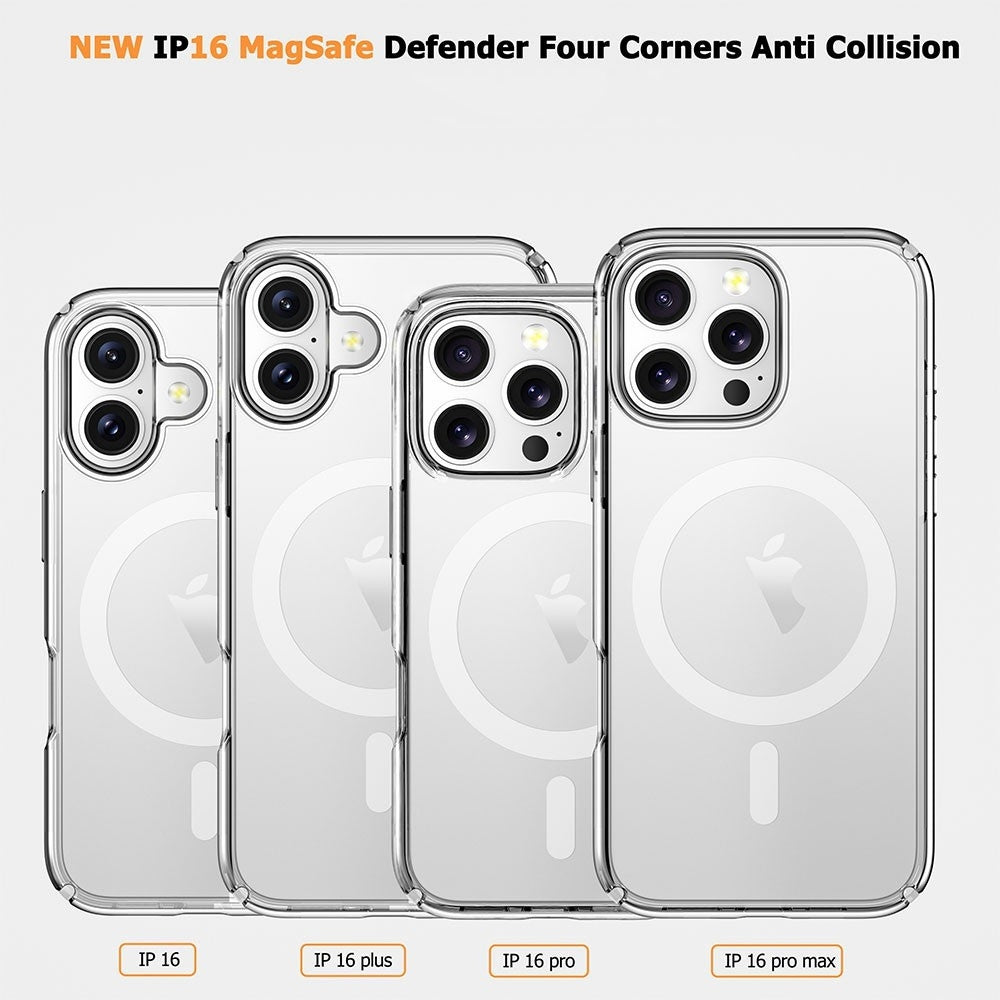 Ultimake Shockproof Transparent Magsafe Cover Case | For iPhone 16 Pro Max
