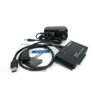 SA491 3-IN-1 USB 3.0 to 2.5" | 3.5" & 5.25" SATA/IDE Adapter with Power Supply