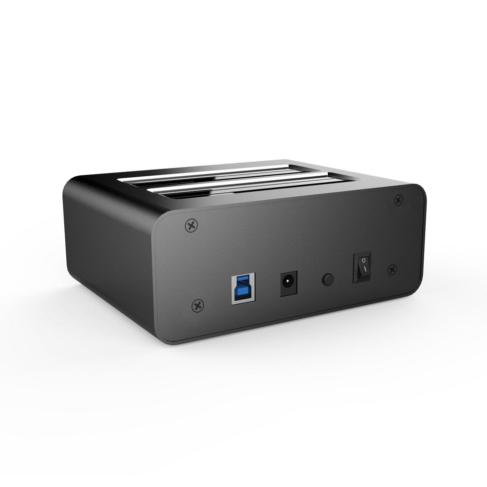 Simplecom SD352 USB 3.0 to Dual SATA Aluminium Docking Station | 3-Port Hub | 1 Port 2.1A USB Charger