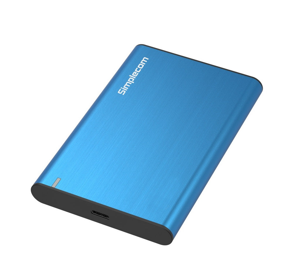 SE221 Aluminium 2.5" SATA HDD/SSD to USB 3.1 Enclosure | Blue