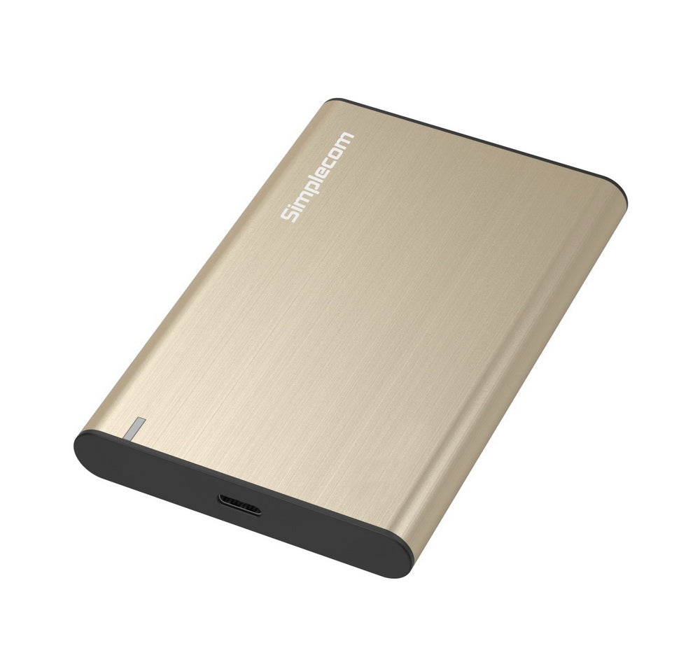 SE221 Aluminium 2.5" SATA HDD/SSD to USB 3.1 Enclosure | Gold