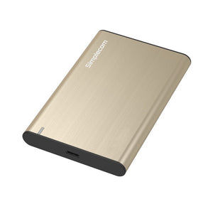 SE221 Aluminium 2.5" SATA HDD/SSD to USB 3.1 Enclosure | Gold