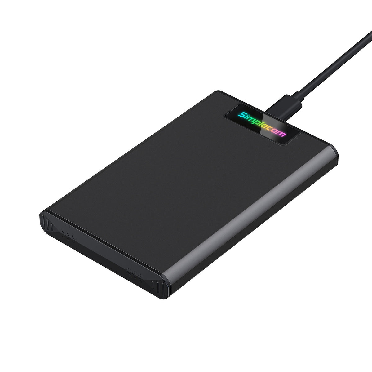 Simplecom SE239 Tool-Free 2.5" SATA HDD SSD to USB-C Enclosure | RGB Lights | USB 3.2 Gen 2