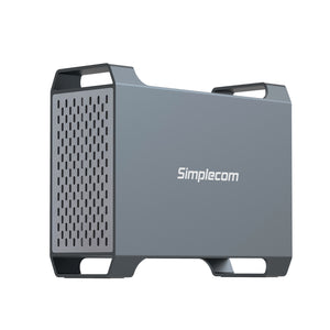 Simplecom SE482 SuperSpeed USB Dual Bay | 3.5" SATA Hard Drive | RAID Enclosure | USB-C | RAID 0/1, JBOD