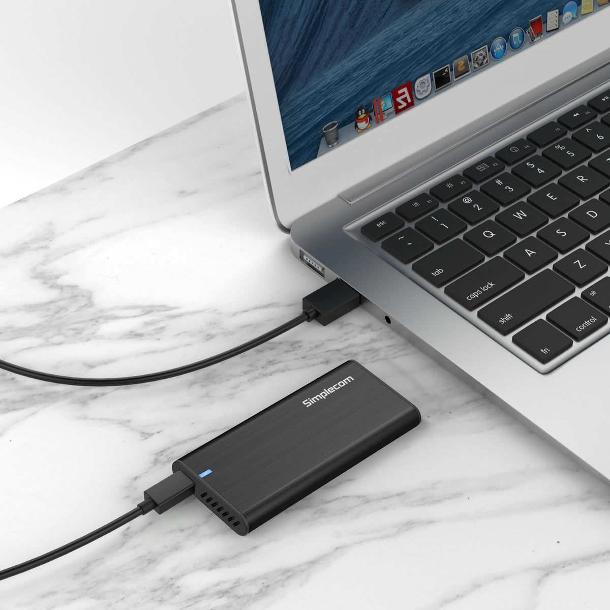 Simplecom SE502C SATA M.2 SSD to USB-C Enclosure | USB 3.2 Gen1 | 5Gbps