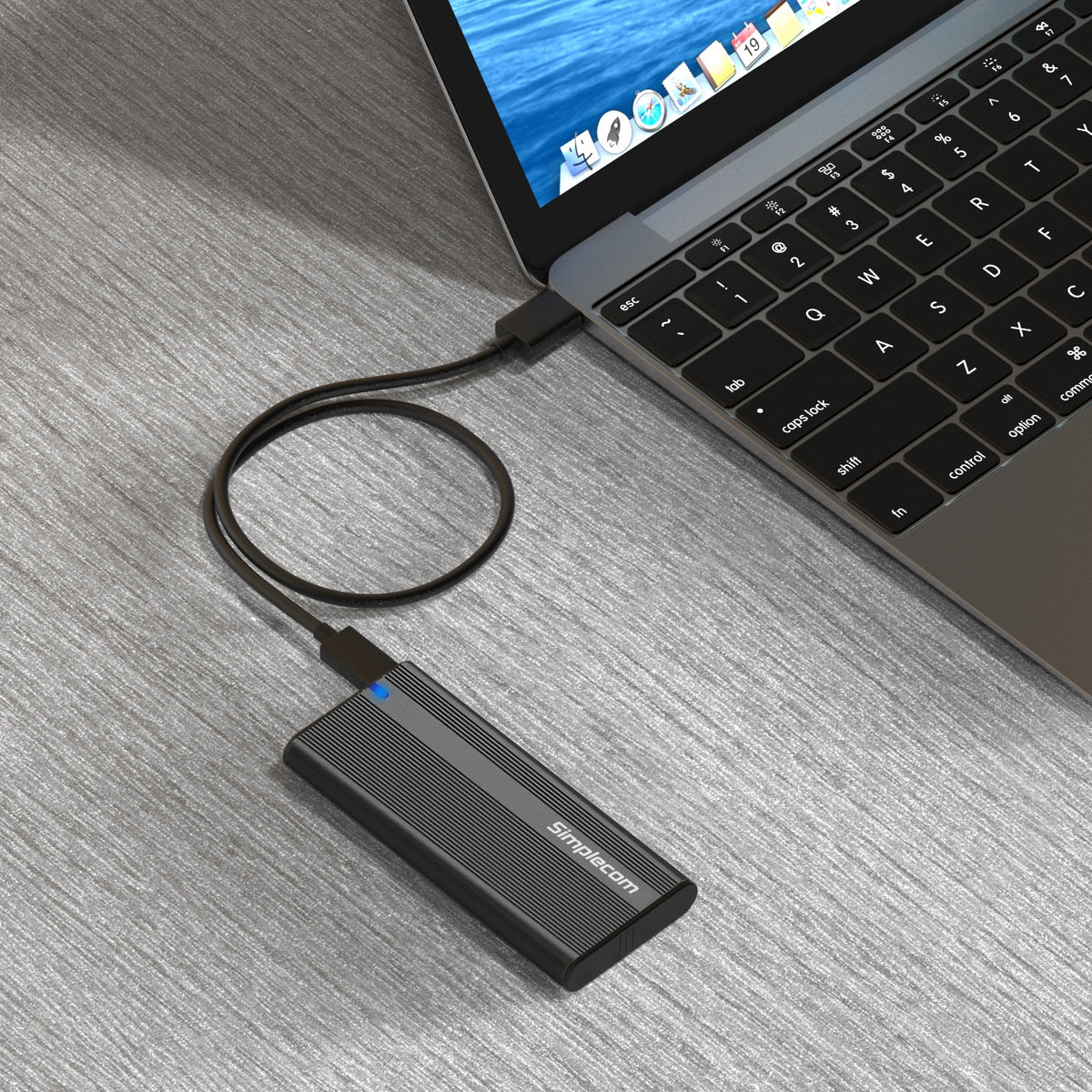 Simplecom SE505 NVMe M.2 SSD to USB-C Enclosure | USB 3.2 Gen 2 | 10Gbps