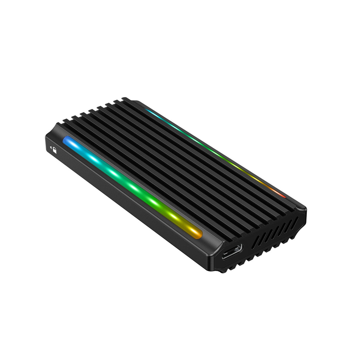 Simplecom SE525 NVMe / SATA M.2 SSD USB-C Enclosure | RGB Light | USB 3.2 Gen 2 | 10Gbps