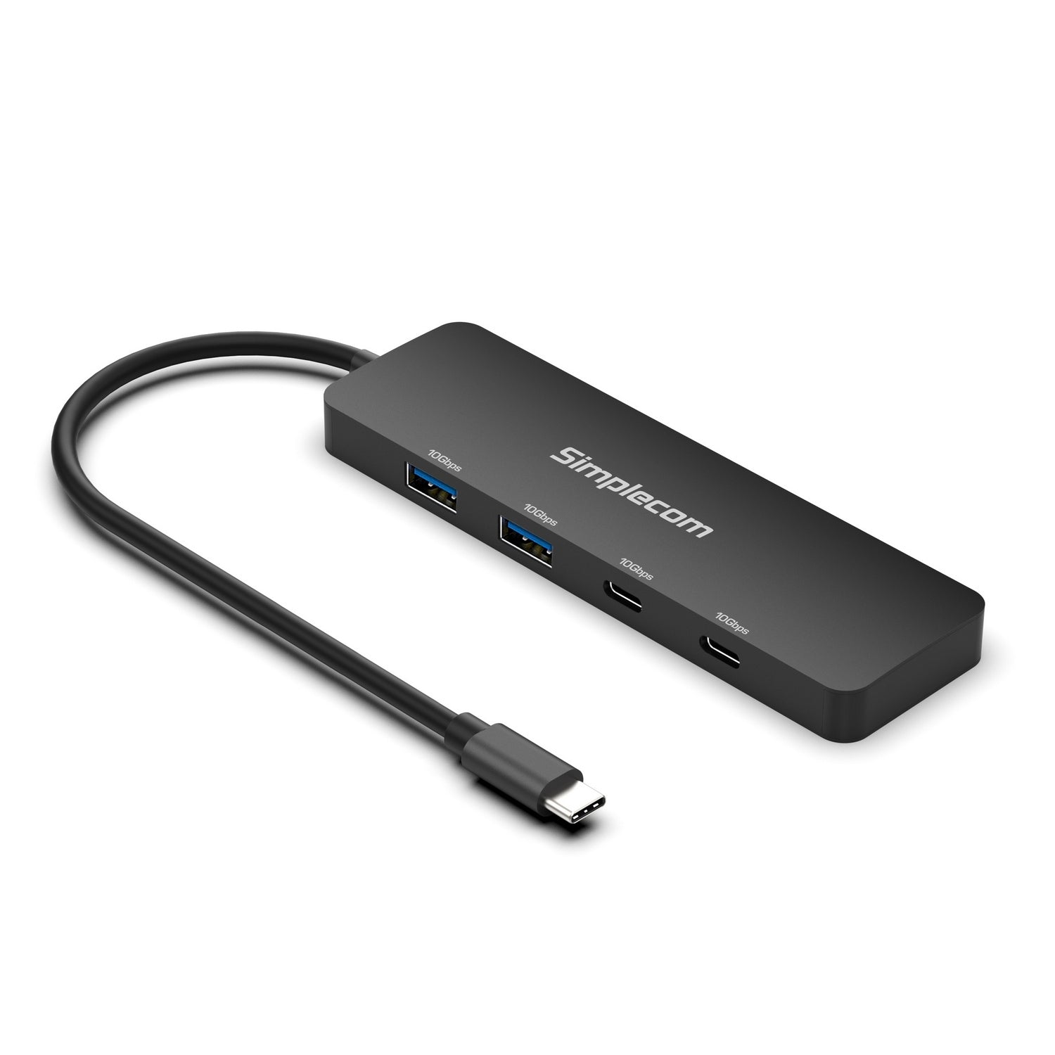 Simplecom CH392 USB 3.2 Gen2 USB-C 4-Port Hub | 10Gbps | 2x USB-A & 2x USB-C | High-Speed Data Transfer