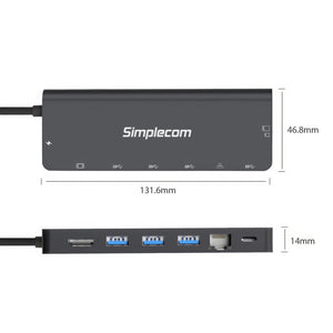 CHT590 USB-C SuperSpeed 9-in-1 Multiport Docking Station | HDMI 2.0