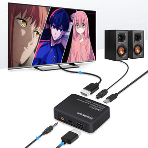 CM423v3 HDMI 2.0 Audio Extractor | Optical SPDIF + 3.5mm Stereo | ARC | 4K@60Hz
