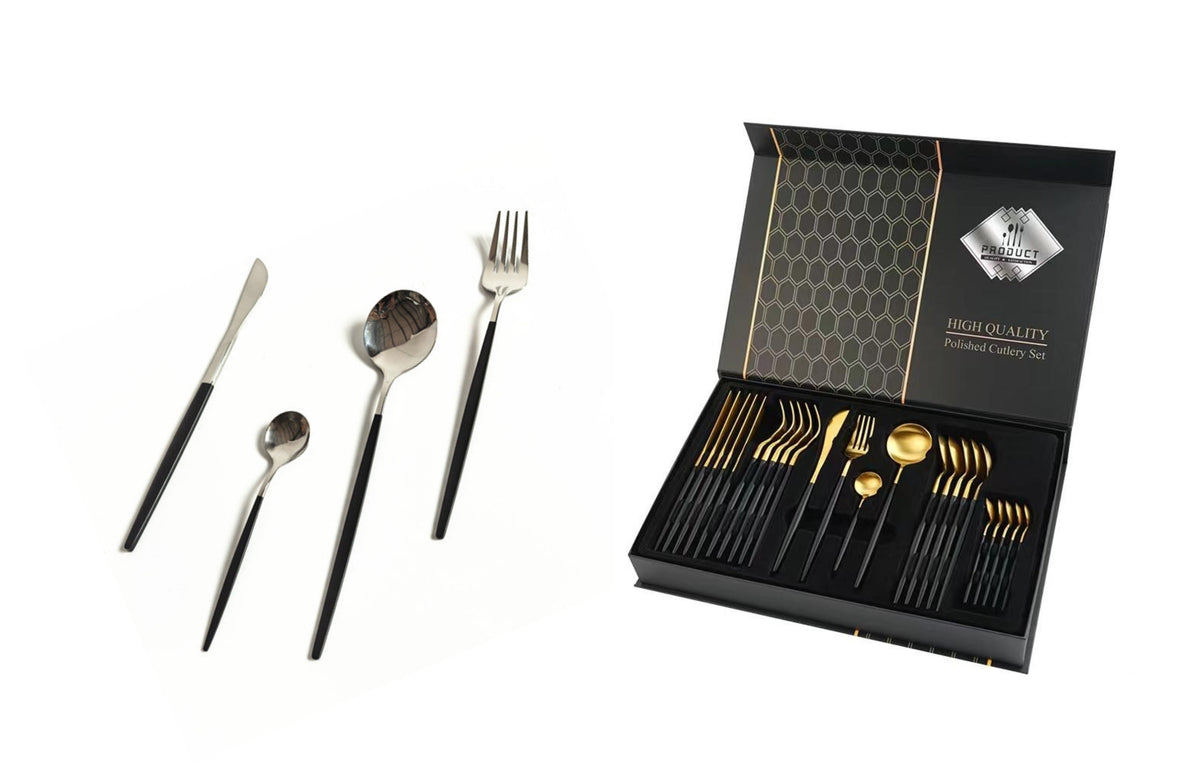 Keily Deluxe Cutlery Set | Gold