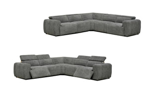 Cleo Boucle Electric Modular Lounge | Light Grey