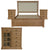Jade 4pc Queen Bed Suite | Bedside | Tallboy Bedroom Package | Natural