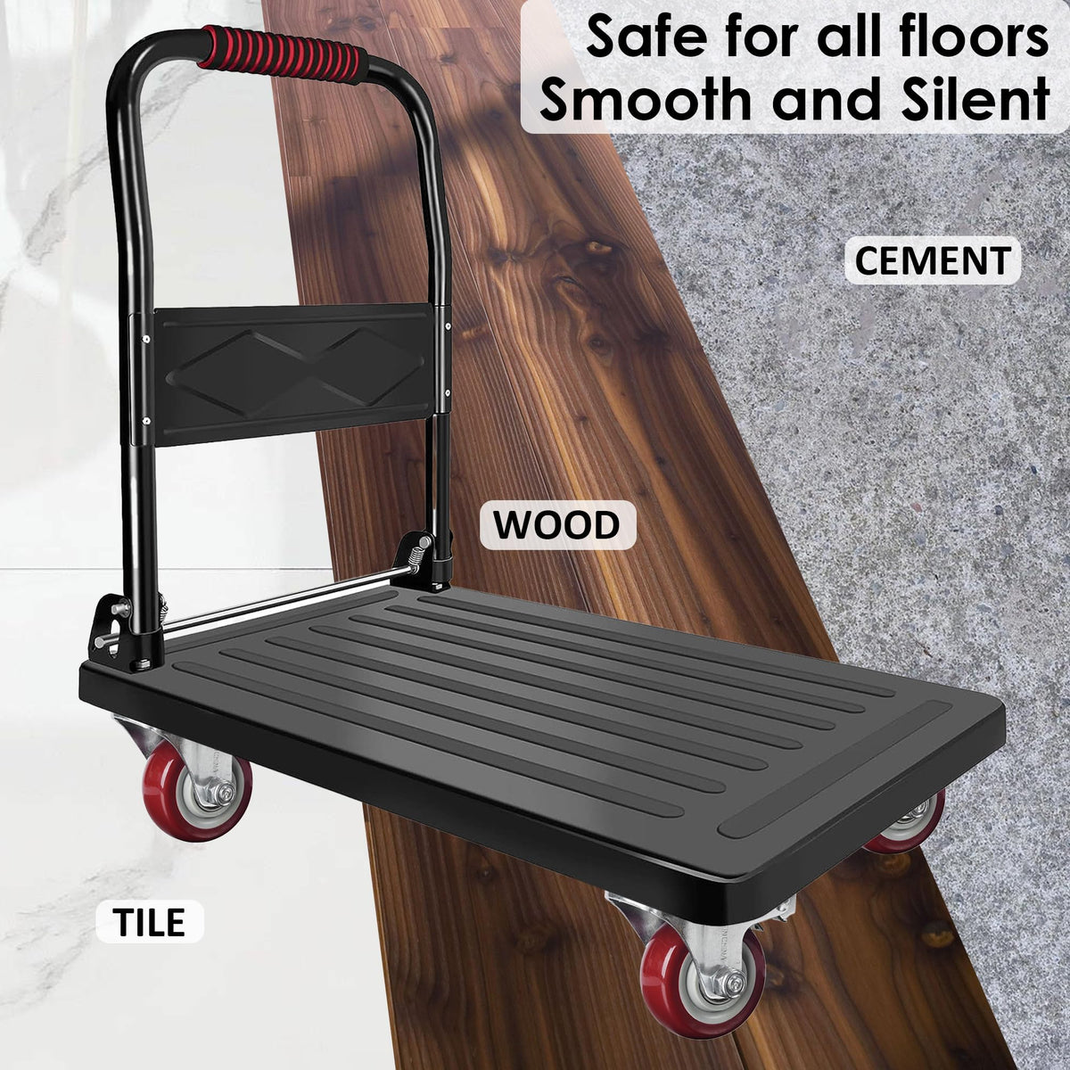 Heavy Duty Lockable Caster Wheels | 3" Swivel with Brake | Furniture & Workbench Cart Castors