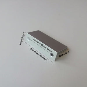 Aluminum Kitchen Cabinet Bar Handles | Drawer Handle Pull | White Hole to Hole 64mm